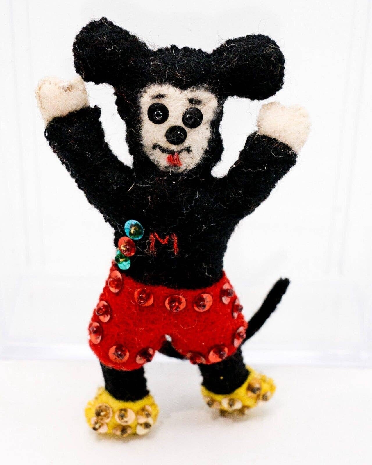 ヴィンテージ 60 年代 ミッキーマウス ハンドメイド フェルト