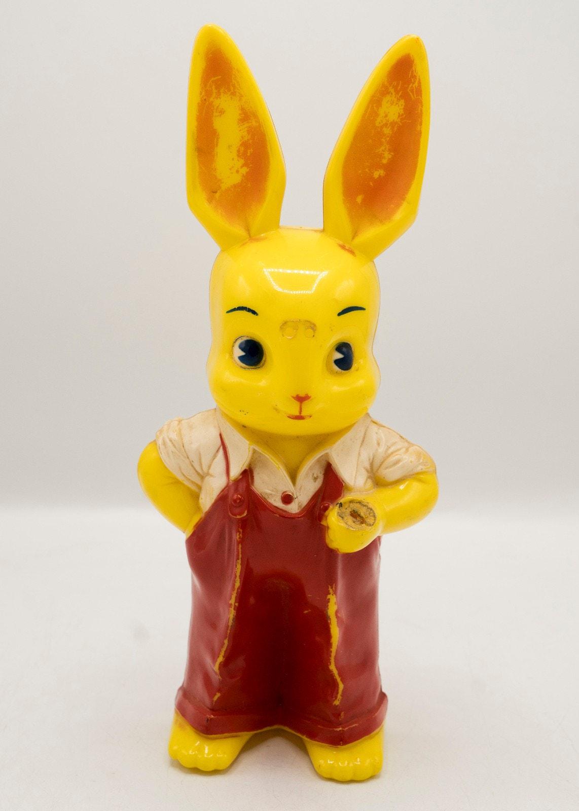 Vintage Knickerbocker Plastic Bunny - Etsy
