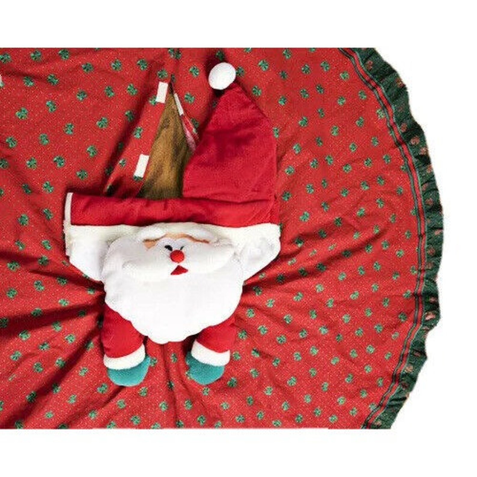 red plush tree skirt