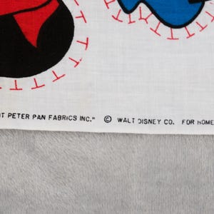 Cojín o bolso de mano vintage de tela de Minnie Mouse Disney, años 80, 2 diseños imagen 8