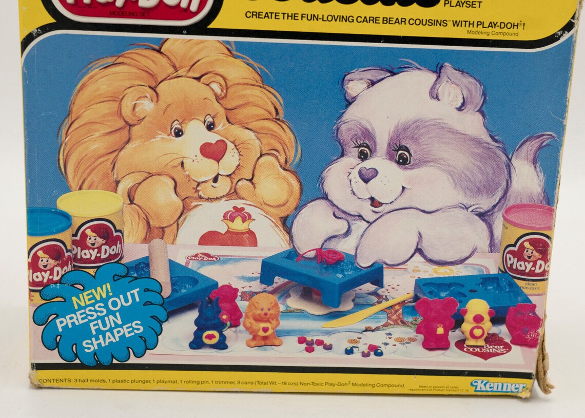 Vtg 1984 Care Bear Cousins Play Doh Playset EMPTY BOX ONLY No Contents ...
