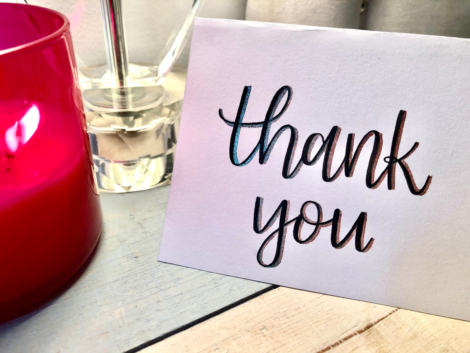 Handwritten Thank You Cards Handwritten Thank You Notes Etsy
