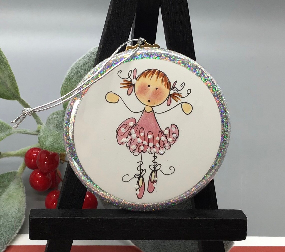 Dancing Ornament Dancing Girl Ornament Pretty in Pink Etsy