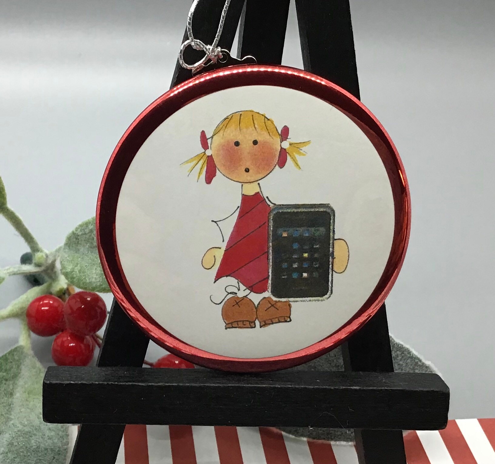 Cell Phone Ornament..Personalized Boy or Girl Christmas Etsy