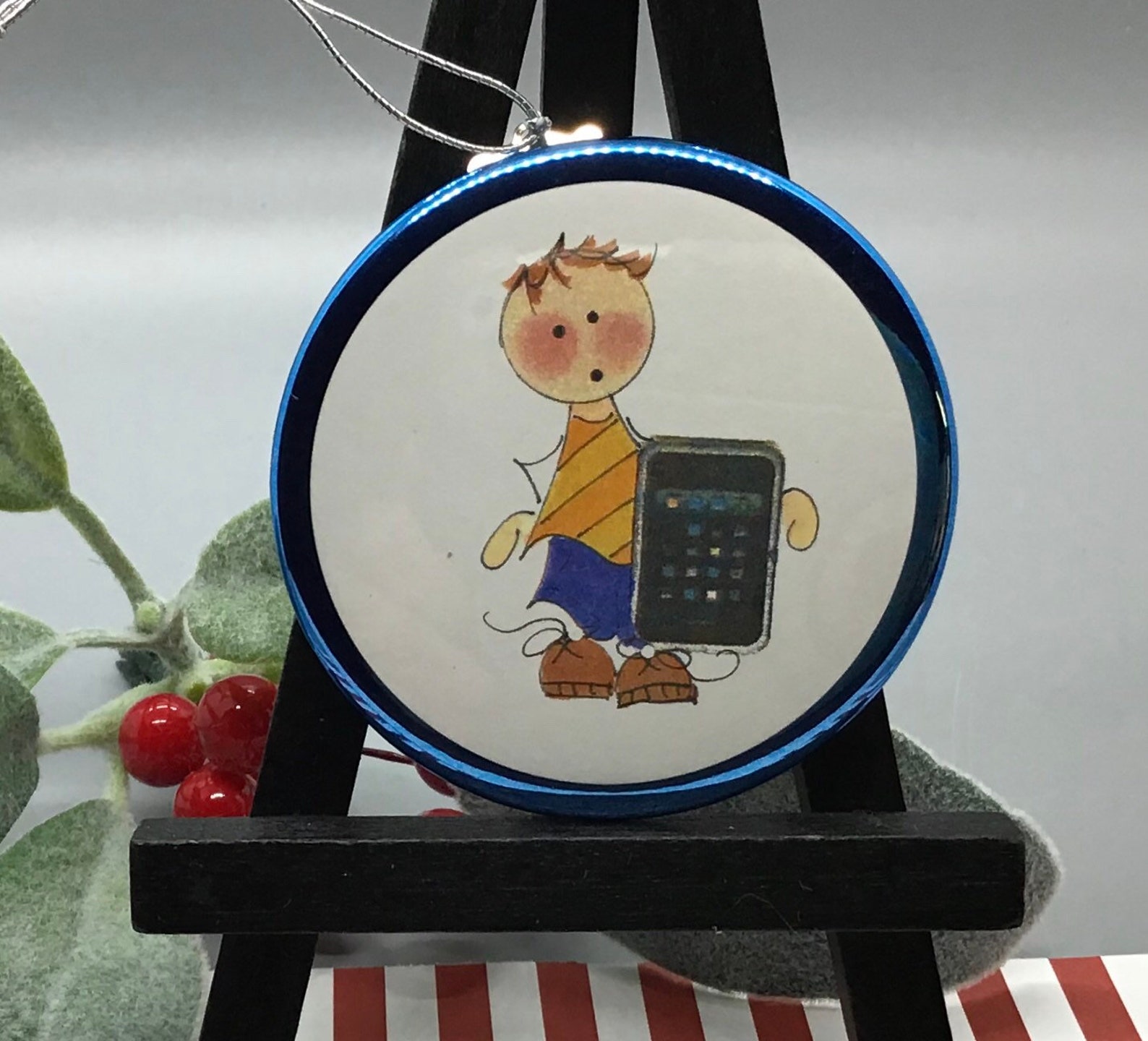 Cell Phone Ornament..Personalized Boy or Girl Christmas Etsy