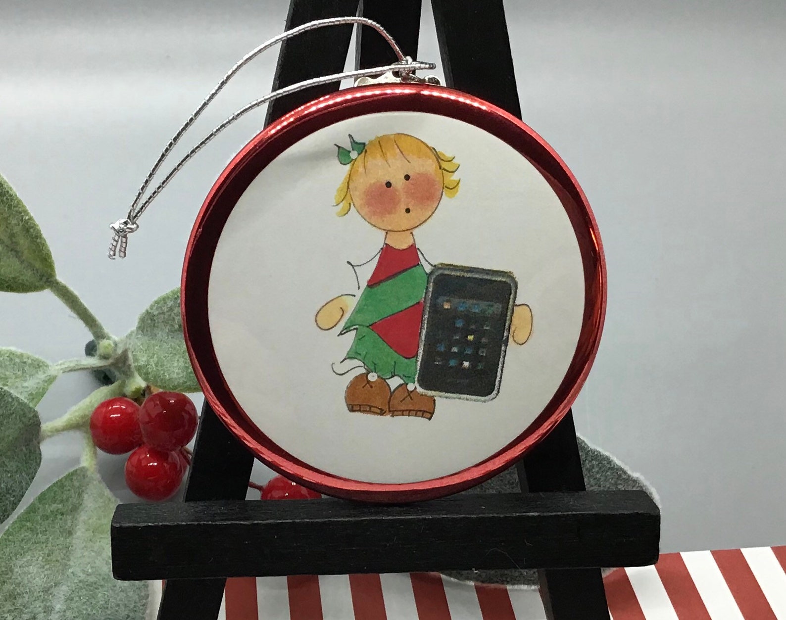 Cell Phone Ornament..Personalized Boy or Girl Christmas Etsy