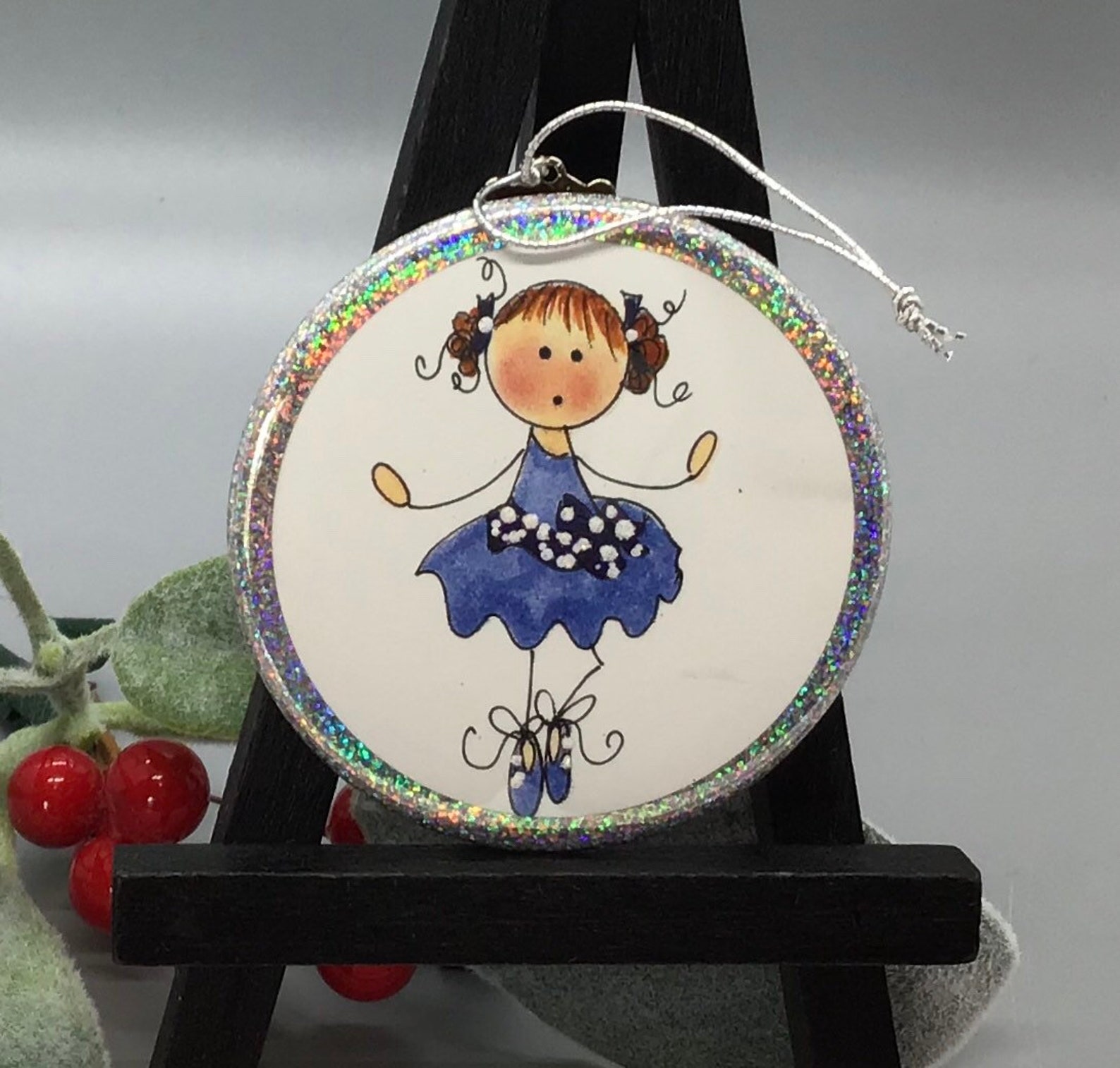 Dancing Ornament Dancing Girl Ornament Pretty in Pink Etsy