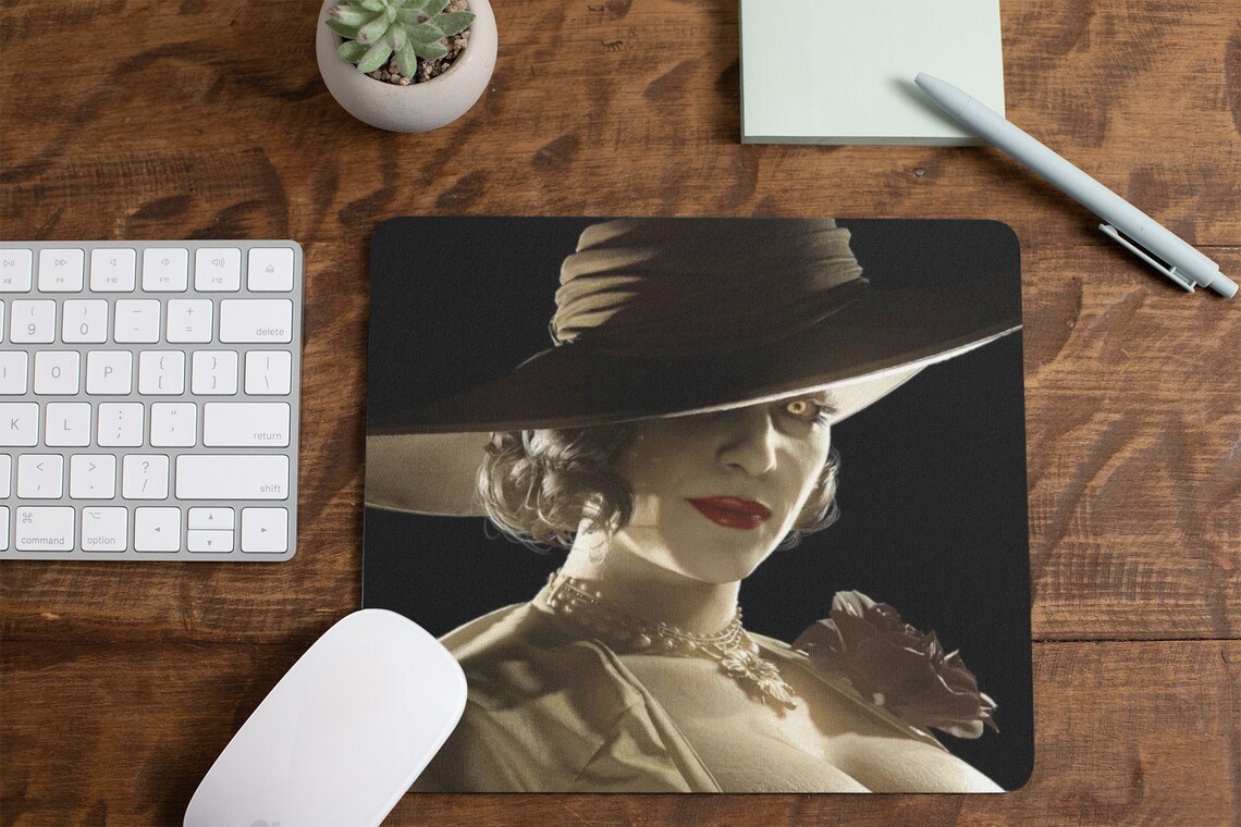 Lady Dimitrescu Mouse Pad Alcina Dimitrescu Mouse Mat Desk Etsy