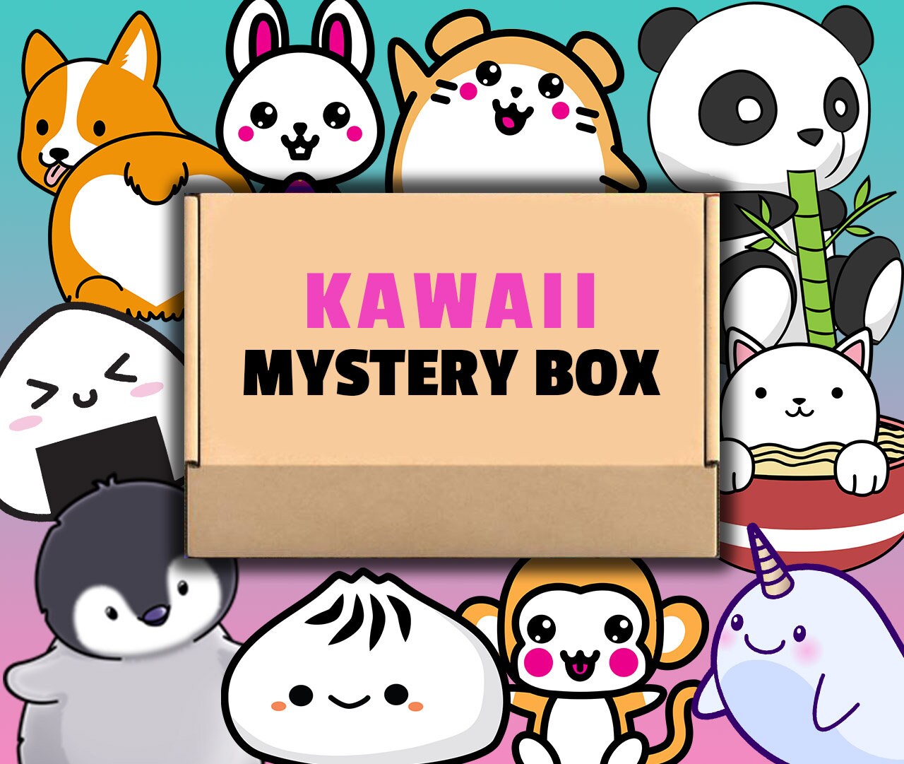 Kawaii Mystery Box Cute Gift Box Tshirts Hoodies Bags Etsy Australia