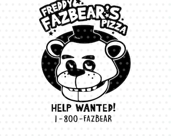 Five Nights at Freddy's SVG/DXF/PNG-bestand - Cutting-bestand voor de Silhouette Cameo Cricut