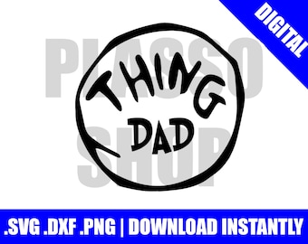 Ding papa dingen SVG/DXF/PNG bestand-snijden bestand voor de Silhouette cameo of Cricut of elke andere Cutter/plotter