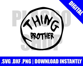 Ding broer dingen SVG/DXF/PNG bestand-snijden bestand voor de Silhouette cameo of Cricut of elke andere Cutter/plotter