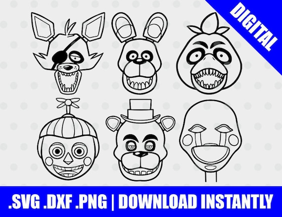 Colored page Bonnie Toy Face from Five Nights at Freddy's painted by User  not registered