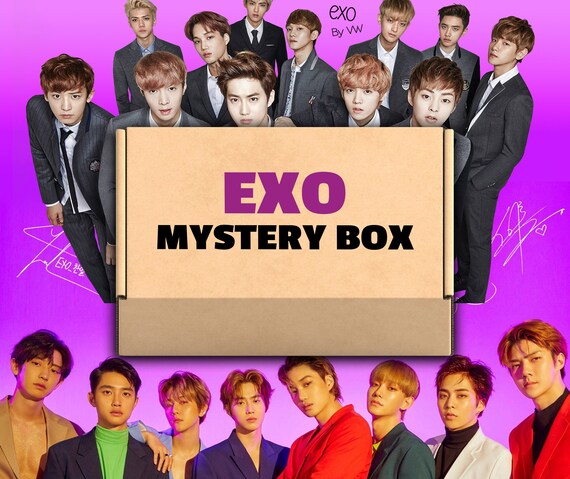 Exo Mystery Box K Pop Gift Box Korean Pop T Shirts Etsy