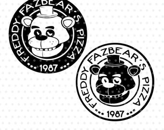 Freddy Fazbear Pizza Fnaf SVG/DXF/PNG-bestand - Cutting-bestand voor de Silhouette Cameo Cricut
