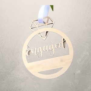 Diamond Ring Engagement Ornament
