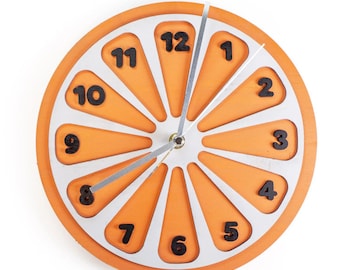 Horloge de cuisine Tranche d'orange