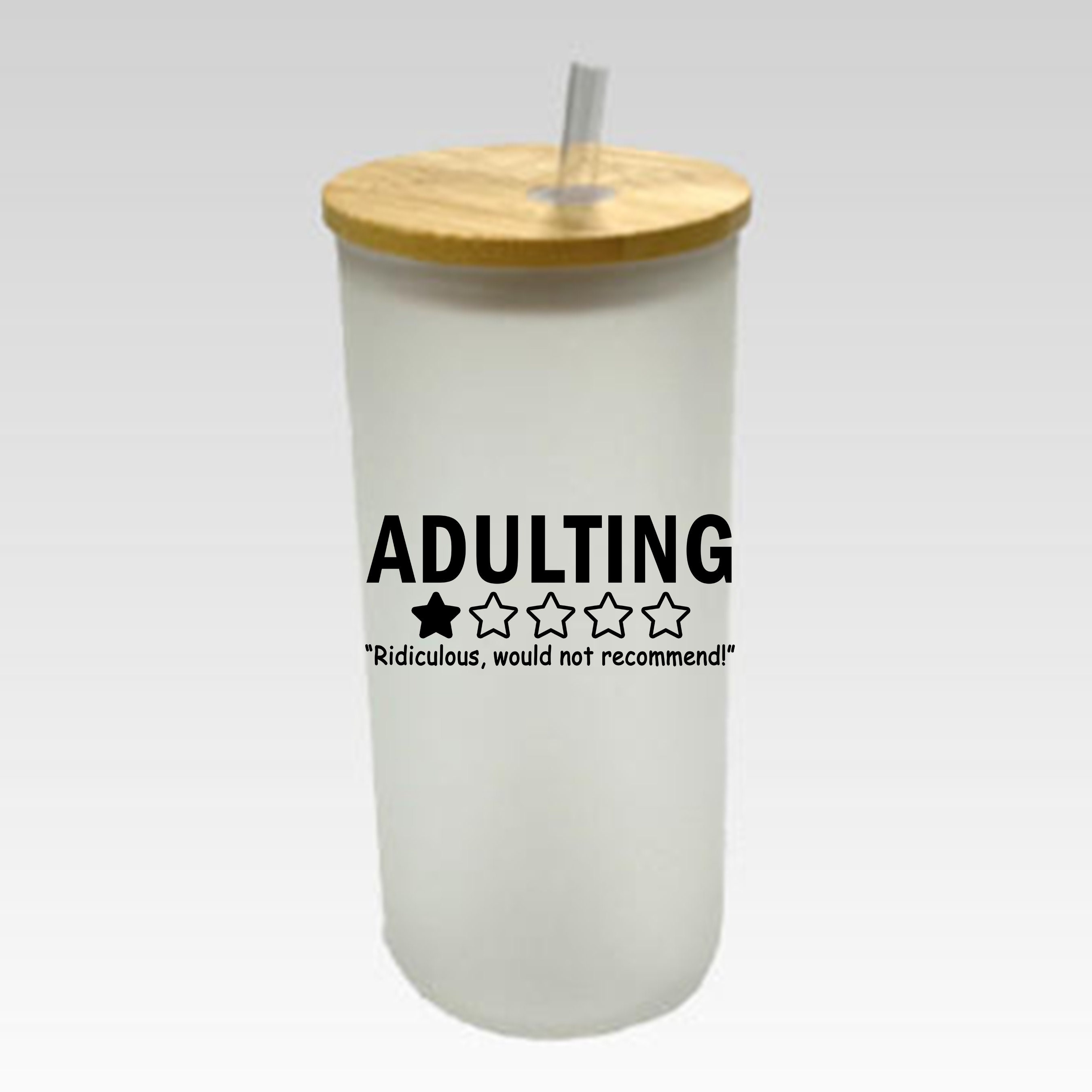 20oz. Drinking Glass Cup with Bamboo Lid and Straw - Brilliant Promos - Be  Brilliant!