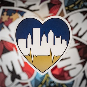 University of Pittsburgh Vinyl Sticker – Art Beat Series, Show Your Panther Pride