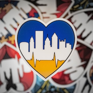University of Pittsburgh Vinyl Sticker – Art Beat Series, Show Your Panther Pride
