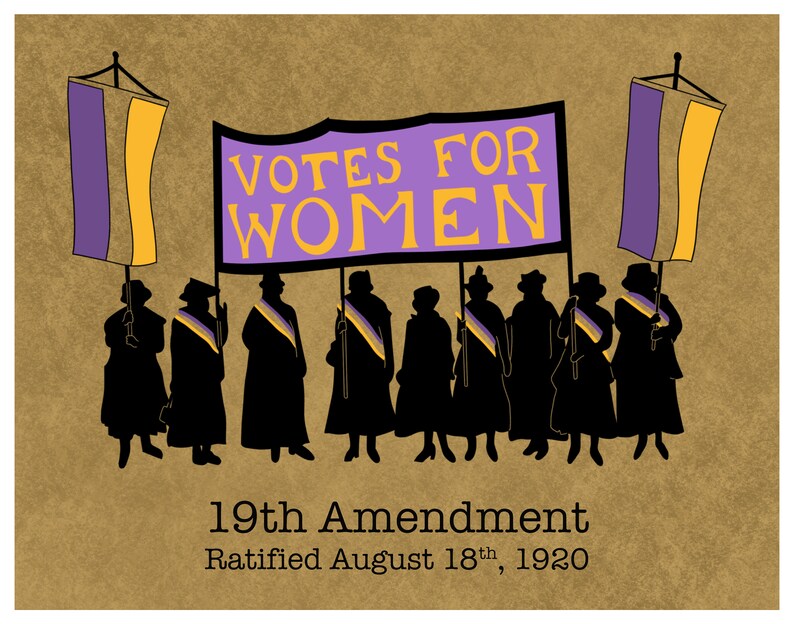 Women Suffrage / 19th Amendment / Equal Rights / Susan B Anthony