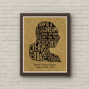 Martin Luther King Jr. Giclée Print – &quot;I Have a Dream&quot; Civil Rights Movement Tribute