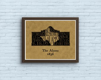 Remember The Alamo Wooden Wall Plaque Texas 1:12 San Antonio Dollhouse Miniature 