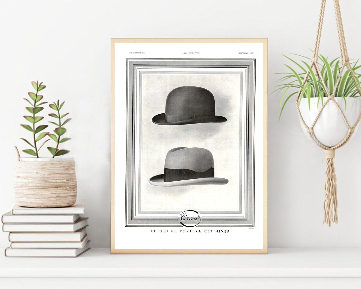 Rare & Authentique Affiche Vintage Années 30 - Tirard -30x40cm-Sans Cadre- Décoration Murale Idée Ca