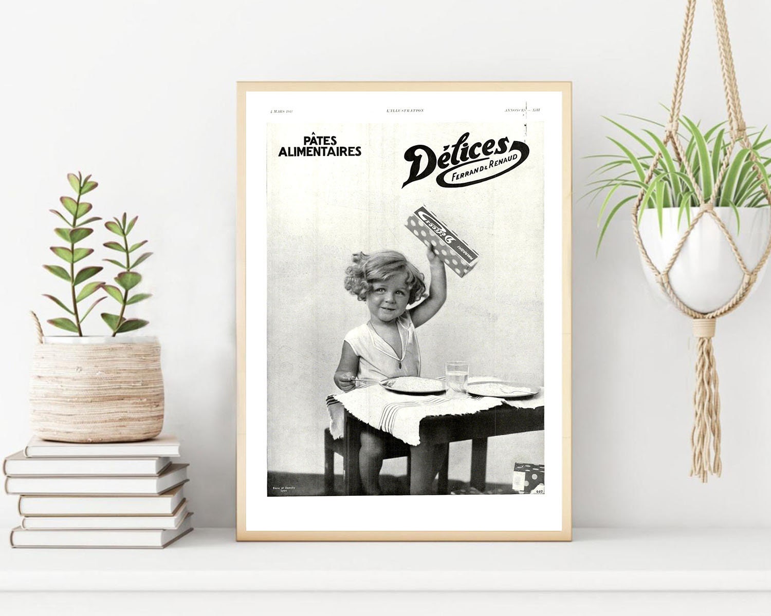 Rare & Authentique Affiche Vintage Années 30 - Ferrand Renaud -30x40cm Sans Cadre Décoration Murale 