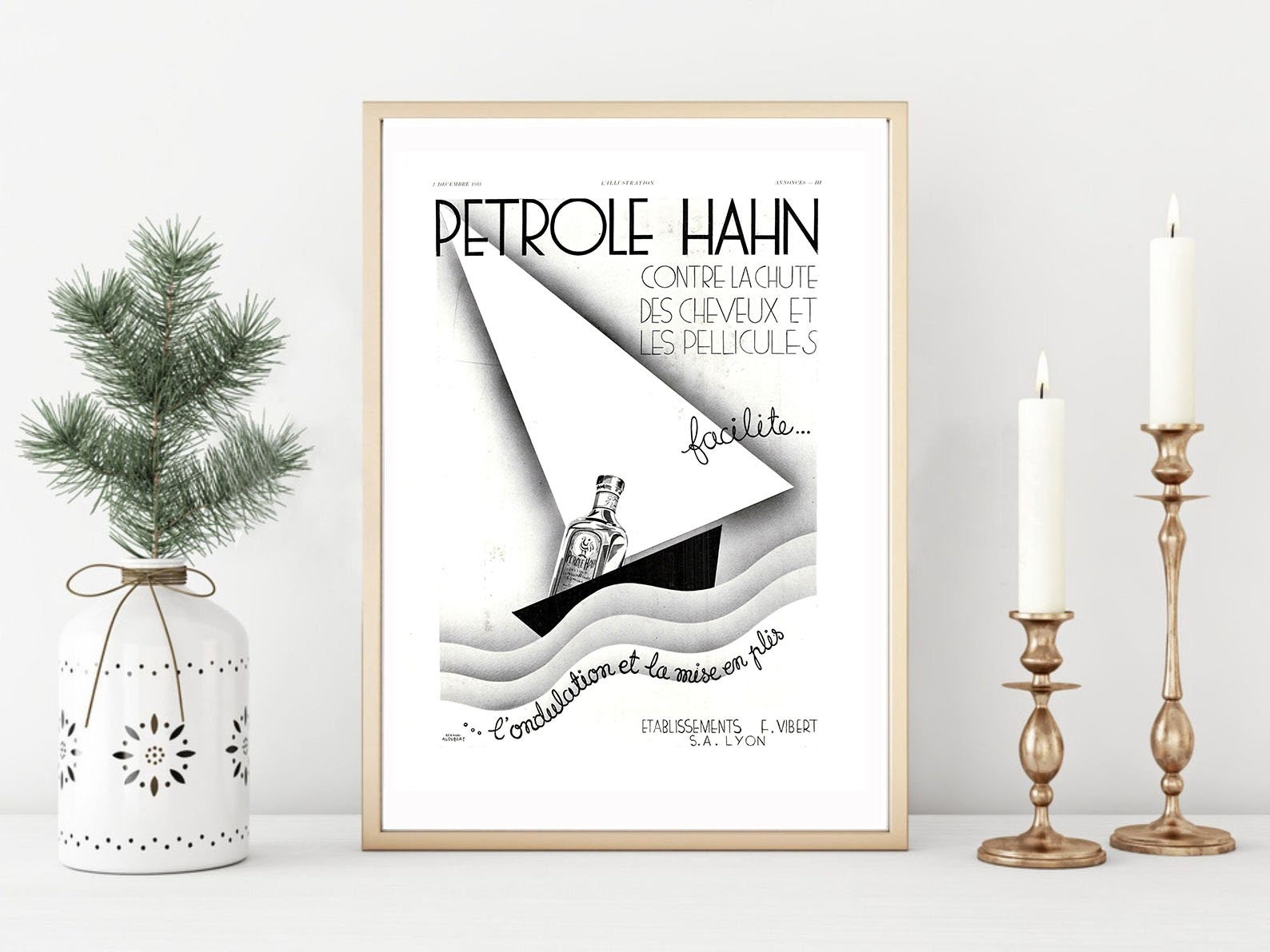 Vintage French Fashion and Beauty Wall Art Print PETROLE HAHN - Etsy
