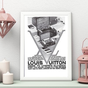 LOUIS VUITTON and HERMÈS, three fashion posters in black and white
