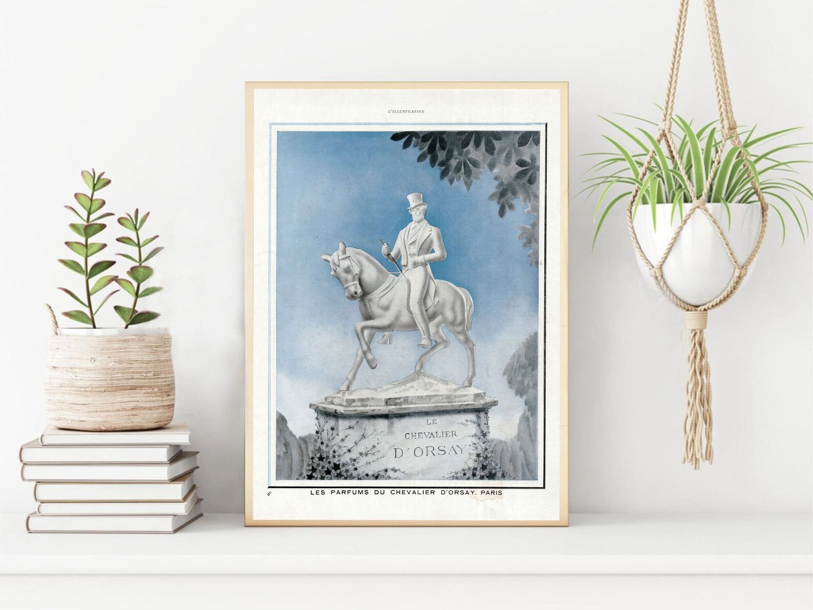 Affiche Vintage Originale Années 30- Les Parfums Du Chevalier d'orsay -30x40cm-Sans Cadre-Décoration