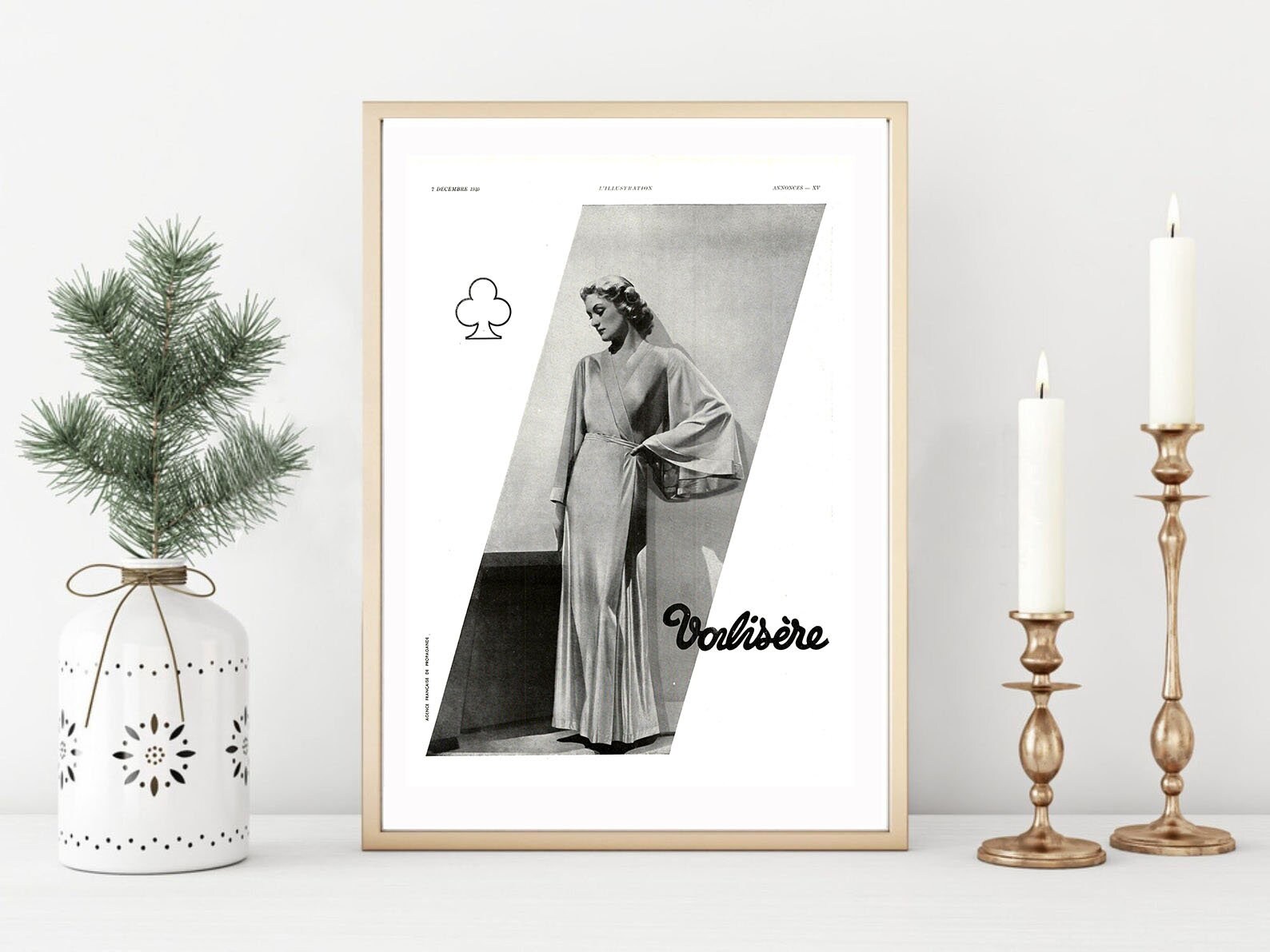 Rare & Authentique Affiche Vintage Années 30 - Valisere -30x40cm-Sans Cadre- Décoration Murale Idée 