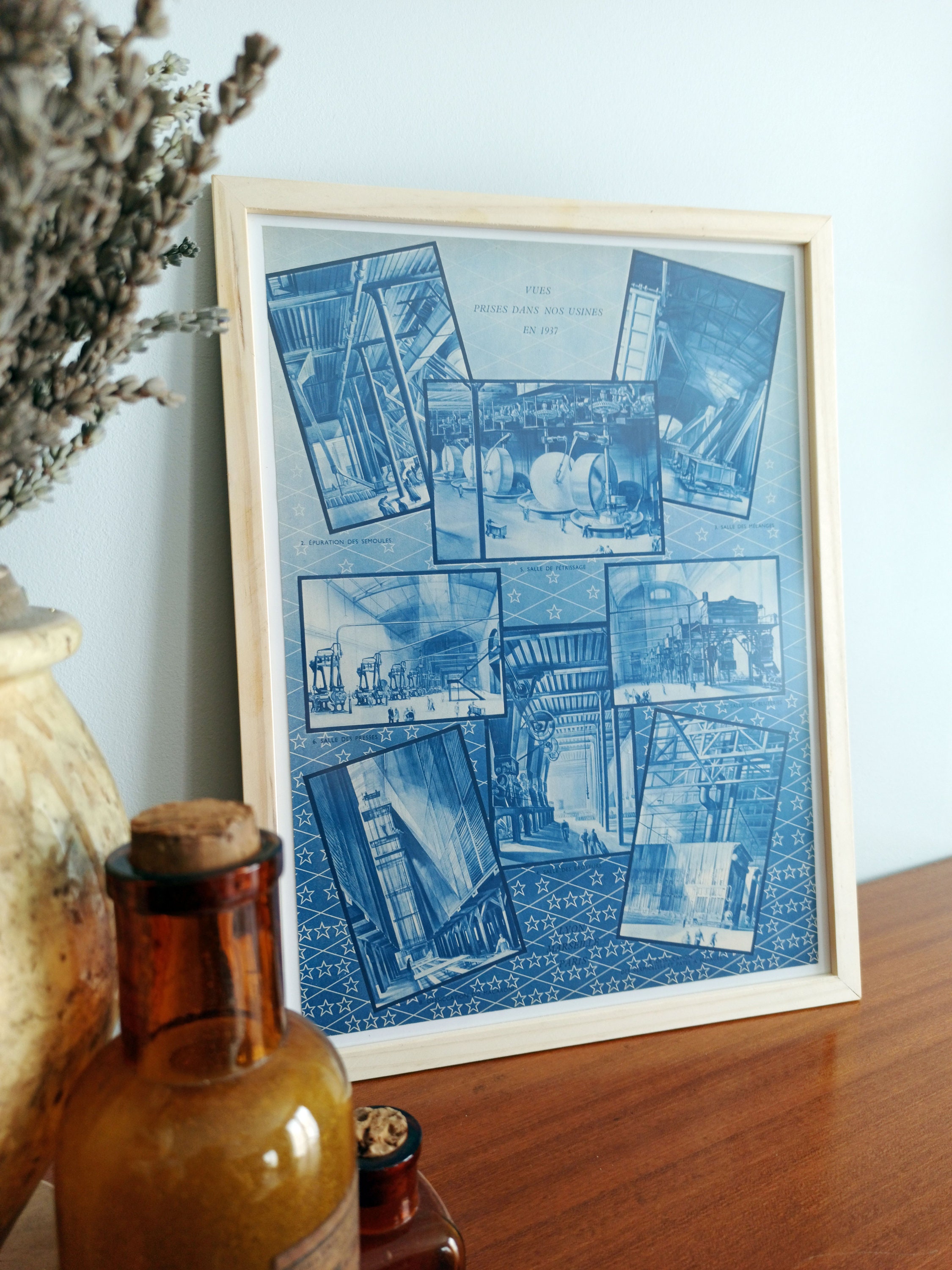 Rare & Authentique Affiche Vintage Années 30 - Rivoire Carret 30x40cm Sans Cadre Décoration Murale I