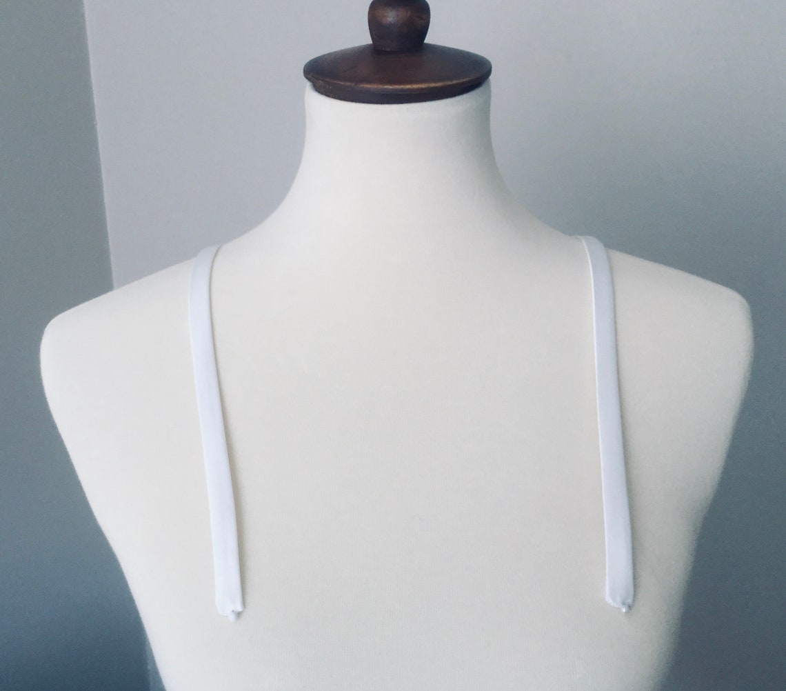 Detachable Straps. White 1/2 Inch Wide Soft Satin Straps. Etsy UK