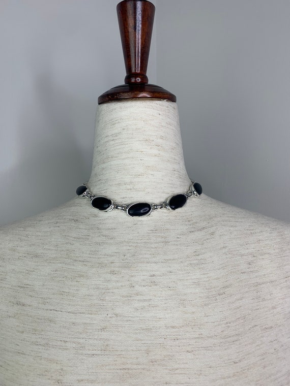 Vintage 50's Black Necklace - image 2