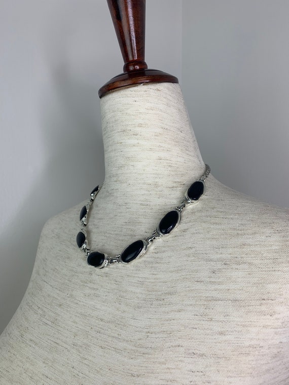 Vintage 50's Black Necklace - image 6