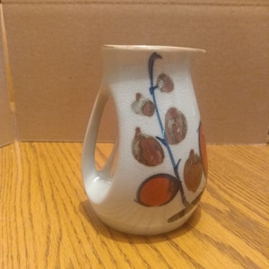 Vintage Celedon Crackle Glaze Mini Pitcher Bud Vase