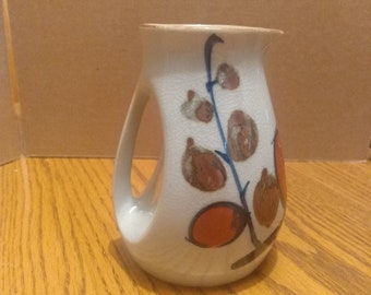 Vintage Celedon Crackle Glaze Mini Pitcher Bud Vase