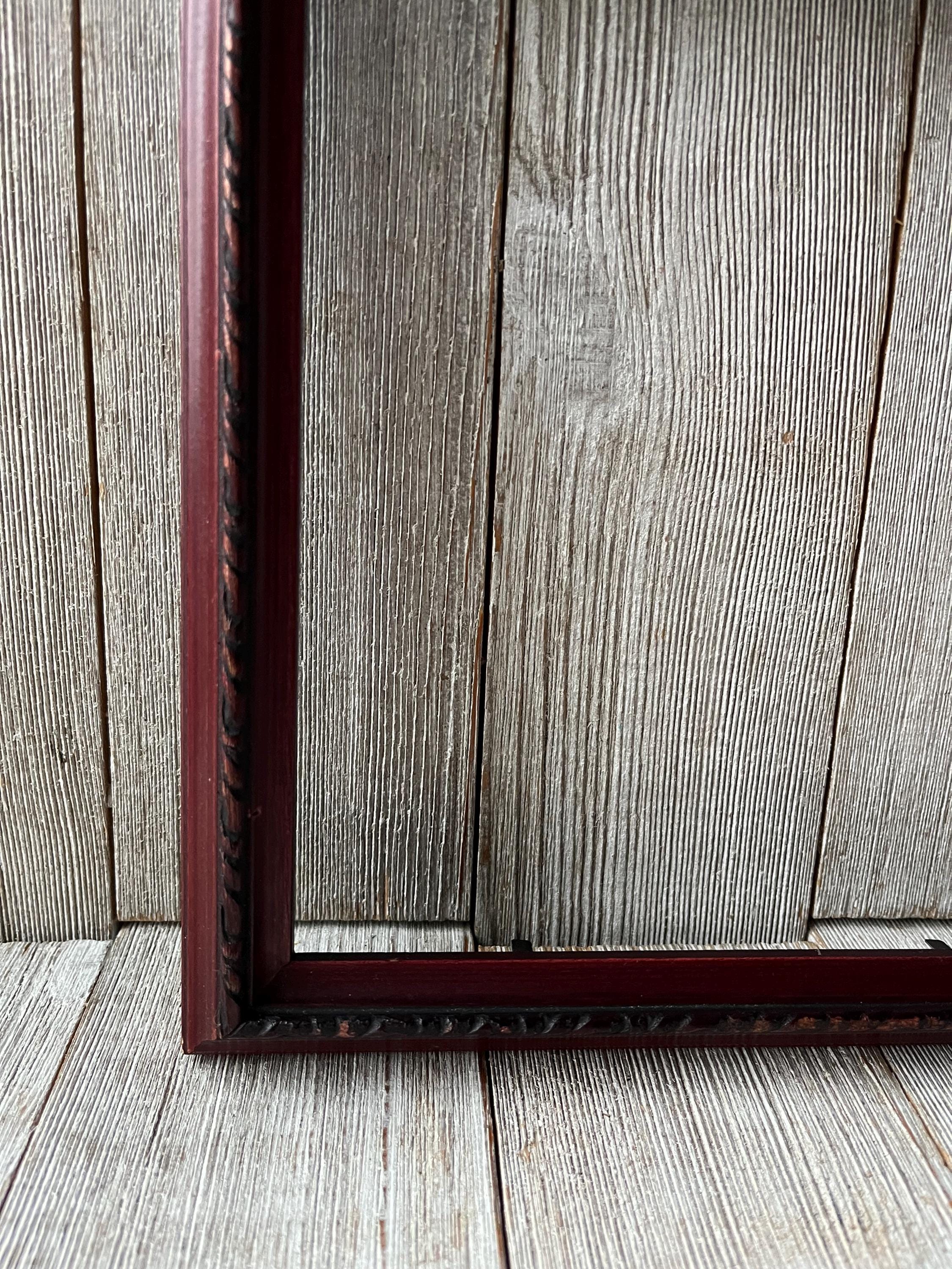 8 X 10 Solid Wood Vintage Picture Frame With Decorative Trim - Etsy