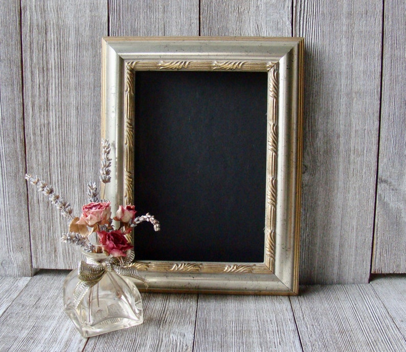 5 X 7 Ornate Silver and Gold Frame Etsy