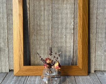 8 x 10 Solid Oak Vintage Wood Frame