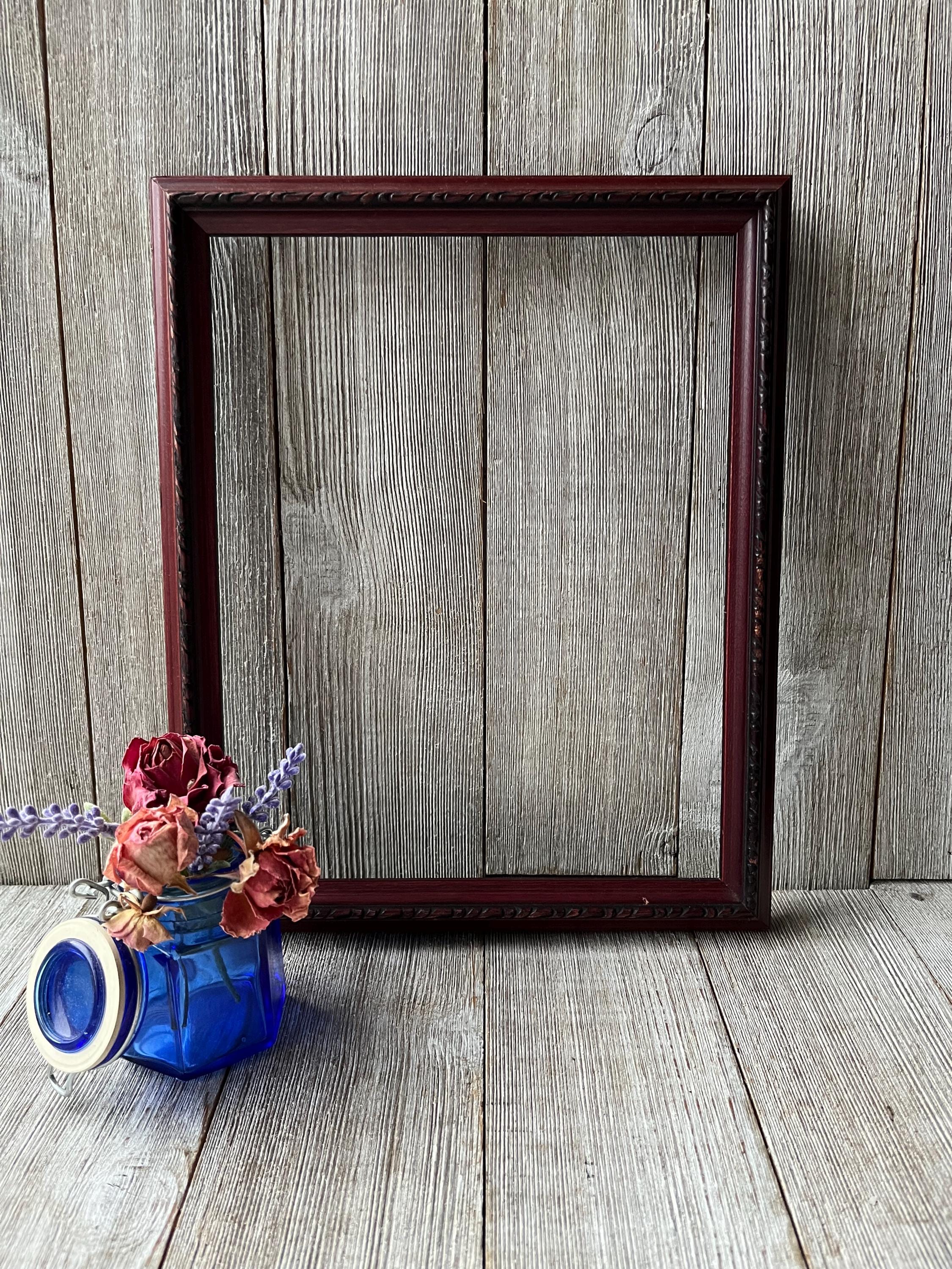 8 X 10 Solid Wood Vintage Picture Frame With Decorative Trim - Etsy