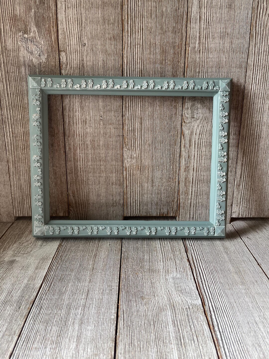 7 X 9 Blue and White Picture Frame - Etsy
