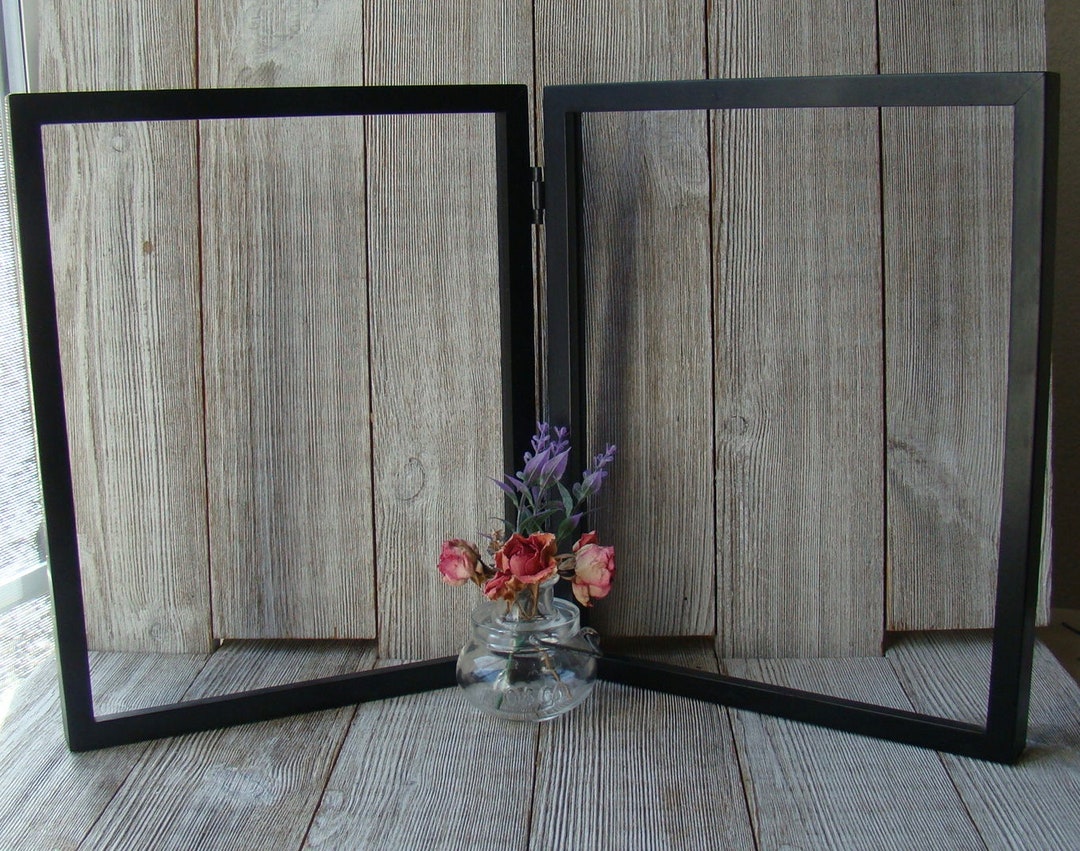 Vintage 8 X 10 Black Rare Woods Bi Fold Frame - Etsy
