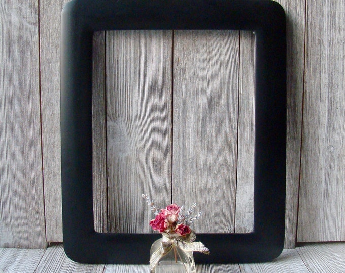 8 X 10 Black Frame With Rounded Corners Etsy