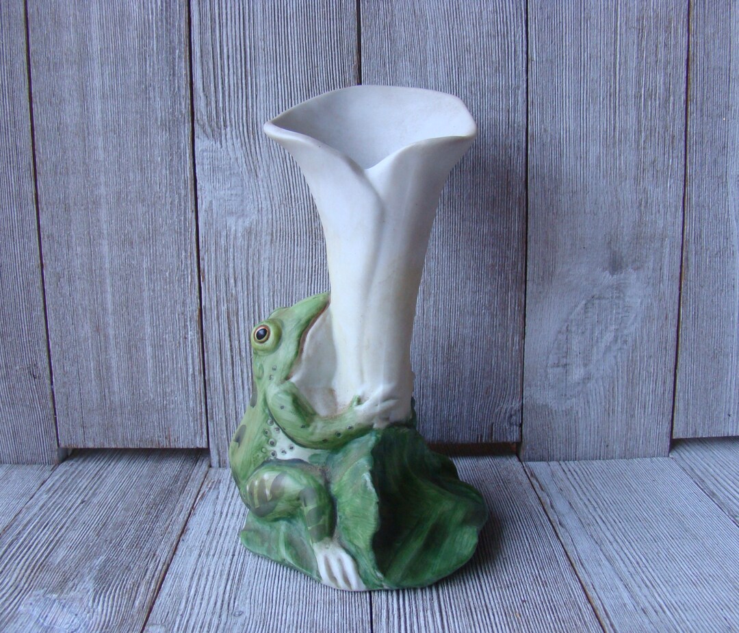 Bud Vase Flower Vase Ceramic Frog Vase Calla Lily Vase Etsy