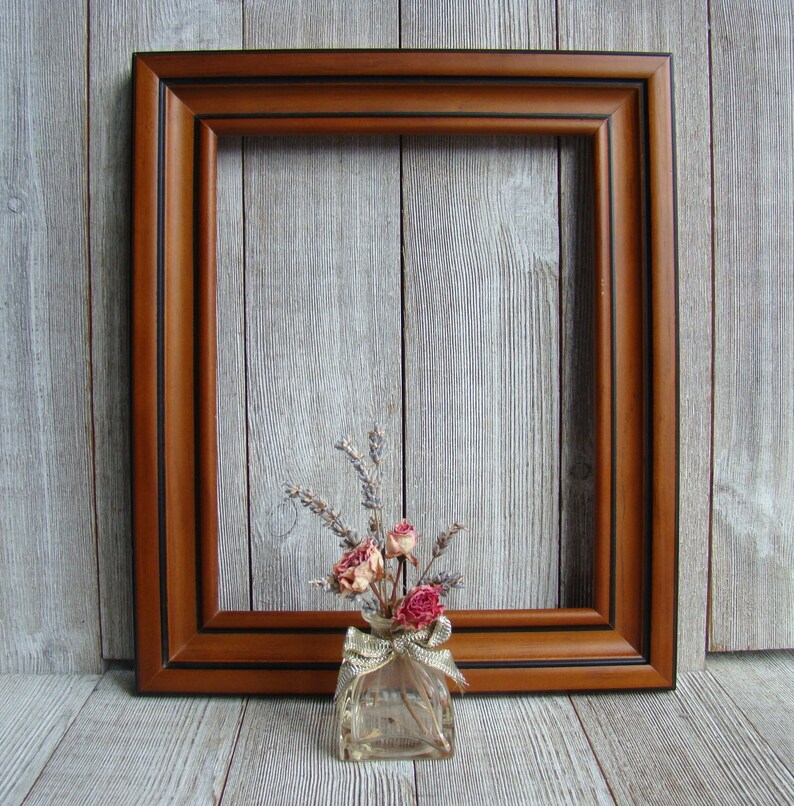 Vintage 8 X 10 Walnut Wood Frame Etsy