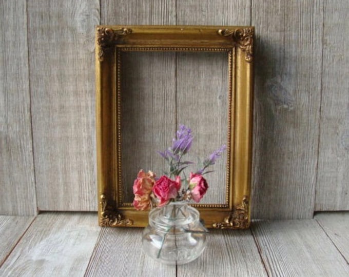 Ornate Vintage 5 X 7 Gold Frame Etsy