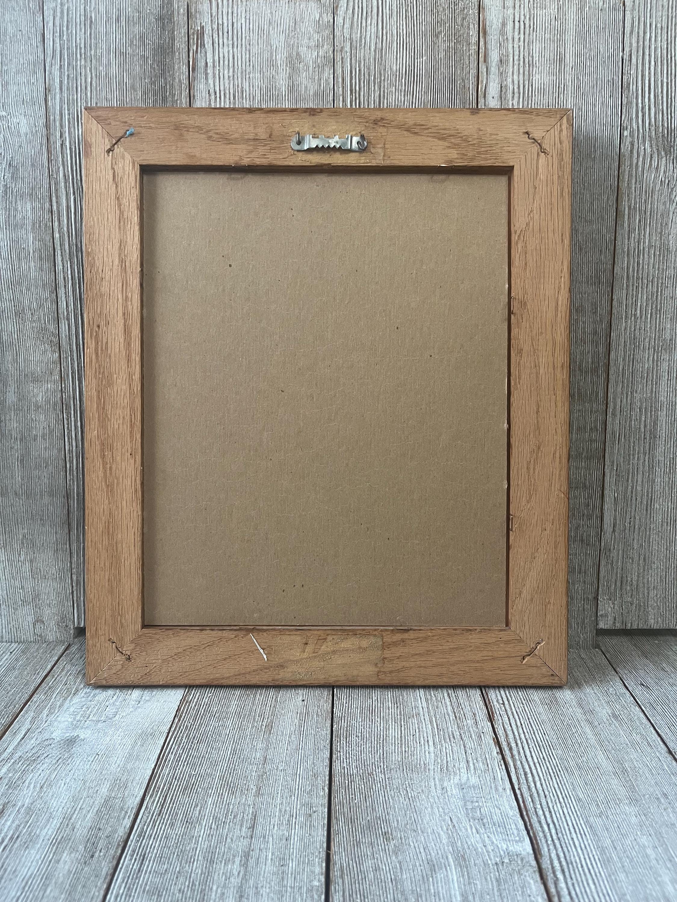 8 X 10 Solid Oak Vintage Wood Picture Frame - Etsy